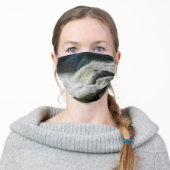 Ohiopyle Falls in Pennsylvania Adult Cloth Face Mask (Worn)
