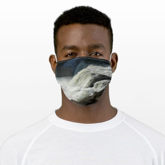 Ohiopyle Falls in Pennsylvania Adult Cloth Face Mask (Worn)