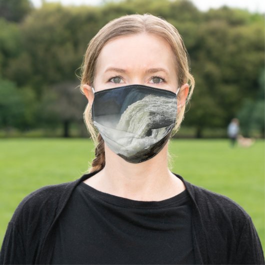 Ohiopyle Falls in Pennsylvania Adult Cloth Face Mask (Outside)