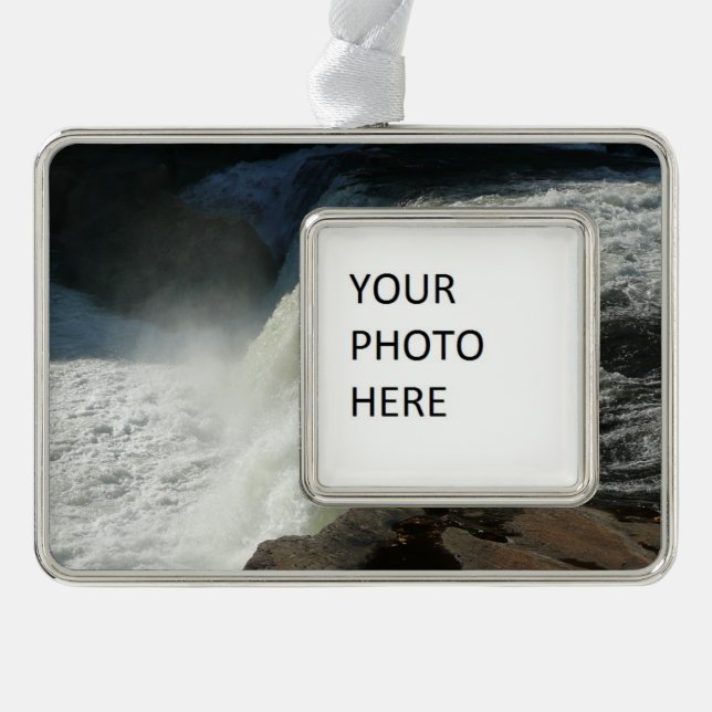 Ohiopyle Falls in Pennsylvania Christmas Ornament (Front)
