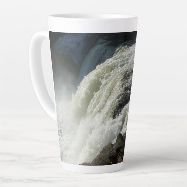 Ohiopyle Falls in Pennsylvania Latte Mug (Left Angle)