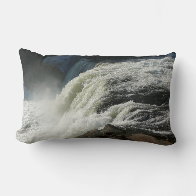 Ohiopyle Falls in Pennsylvania Lumbar Pillow (Front)