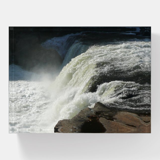 Ohiopyle Falls in Pennsylvania Paperweight (Front)