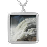 Ohiopyle Falls in Pennsylvania Silver Plated Necklace