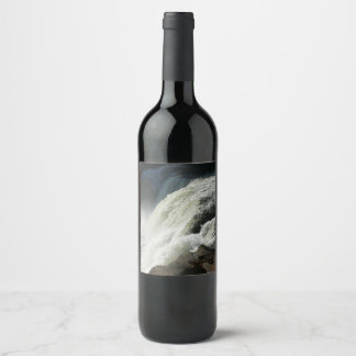 Ohiopyle Falls in Pennsylvania Wine Label