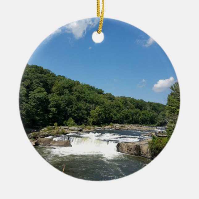 Ohiopyle, Pennsylvania Ceramic Ornament (Front)