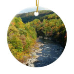 Ohiopyle River in Fall I Pennsylvania Autumn Ceramic Ornament
