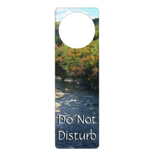 Ohiopyle River in Fall I Pennsylvania Autumn Door Hanger