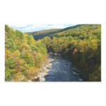 Ohiopyle River in Fall I Pennsylvania Autumn Rectangular Sticker