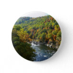 Ohiopyle River in Fall II Pennsylvania Autumn Button