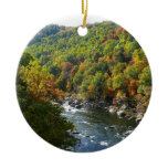 Ohiopyle River in Fall II Pennsylvania Autumn Ceramic Ornament