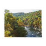Ohiopyle River in Fall II Pennsylvania Autumn Doormat