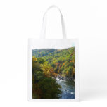 Ohiopyle River in Fall II Pennsylvania Autumn Grocery Bag