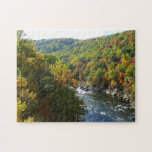 Ohiopyle River in Fall II Pennsylvania Autumn Jigsaw Puzzle