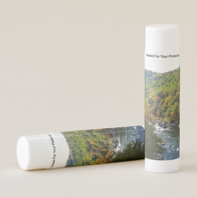 Ohiopyle River in Fall II Pennsylvania Autumn Lip Balm (Front)