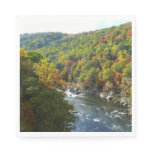 Ohiopyle River in Fall II Pennsylvania Autumn Napkins