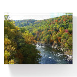 Ohiopyle River in Fall II Pennsylvania Autumn Paperweight