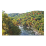 Ohiopyle River in Fall II Pennsylvania Autumn Rectangular Sticker
