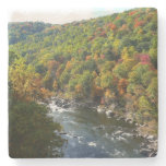 Ohiopyle River in Fall II Pennsylvania Autumn Stone Coaster