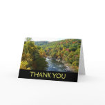 Ohiopyle River in Fall II Pennsylvania Autumn Thank You Card