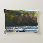 Ohiopyle River Rapids in Fall Pennsylvania Autumn Accent Pillow