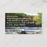 Ohiopyle River Rapids in Fall Pennsylvania Autumn Business Card