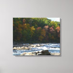 Ohiopyle River Rapids in Fall Pennsylvania Autumn Canvas Print