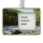 Ohiopyle River Rapids in Fall Pennsylvania Autumn Christmas Ornament