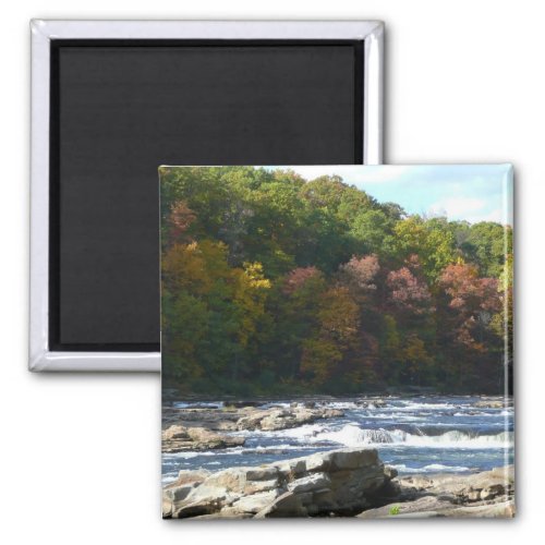 Ohiopyle River Rapids in Fall Pennsylvania Autumn Magnet