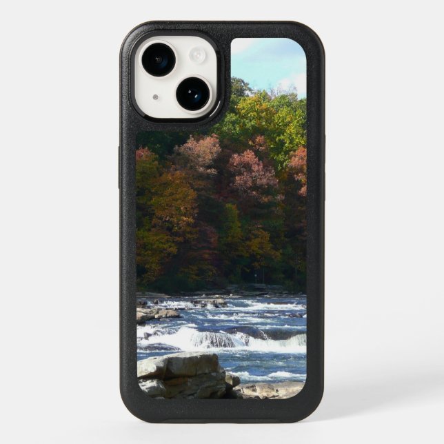 Ohiopyle River Rapids in Fall Pennsylvania Autumn Otterbox iPhone Case (Back)
