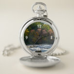 Ohiopyle River Rapids in Fall Pennsylvania Autumn Pocket Watch