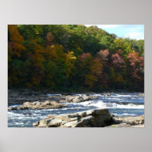 Ohiopyle River Rapids in Fall Pennsylvania Autumn