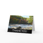 Ohiopyle River Rapids in Fall Pennsylvania Autumn Thank You Card