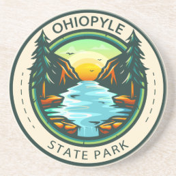 Ohiopyle State Park Pennsylvania Badge Coaster