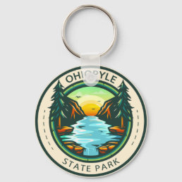 Ohiopyle State Park Pennsylvania Badge  Keychain