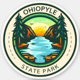 Ohiopyle State Park Pennsylvania Badge Sticker