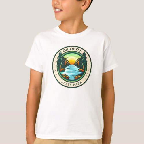 Ohiopyle State Park Pennsylvania Badge T_Shirt
