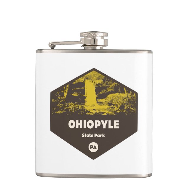 Ohiopyle State Park Pennsylvania Flask (Front)