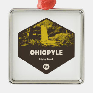 Ohiopyle State Park Pennsylvania Metal Ornament