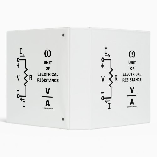Ohm A Unit Of Electrical Resistance Physics 3 Ring Binder