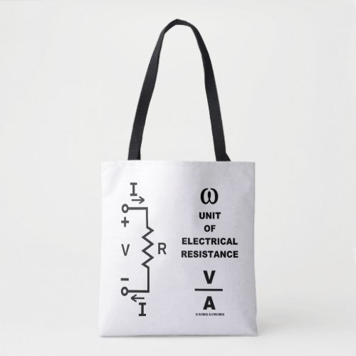 Ohm A Unit Of Electrical Resistance Physics Tote Bag