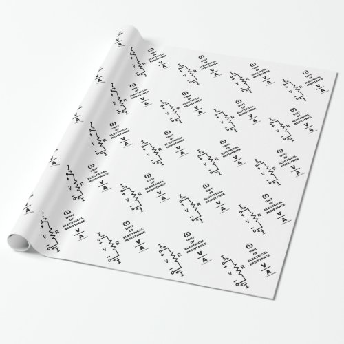 Ohm A Unit Of Electrical Resistance Physics Wrapping Paper