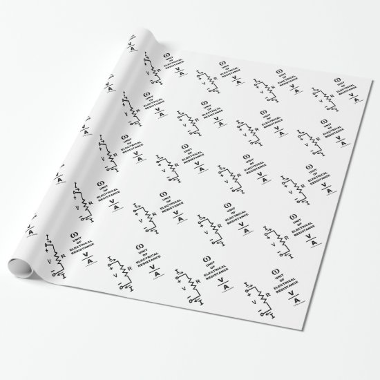 Ohm A Unit Of Electrical Resistance (Physics) Wrapping Paper