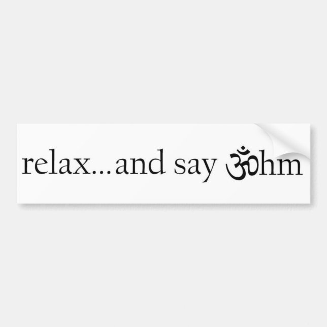 Ohm Bumper Sticker (Front)
