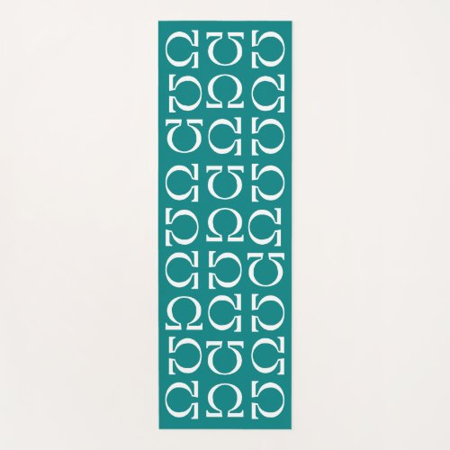 Ohm Electrical Resistance Science Teal Yoga Mat