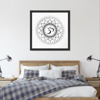 Ohm Mandala Om Mandala White & Black