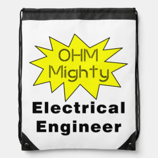 Ohm Mighty Electrical Engineer Drawstring Bag