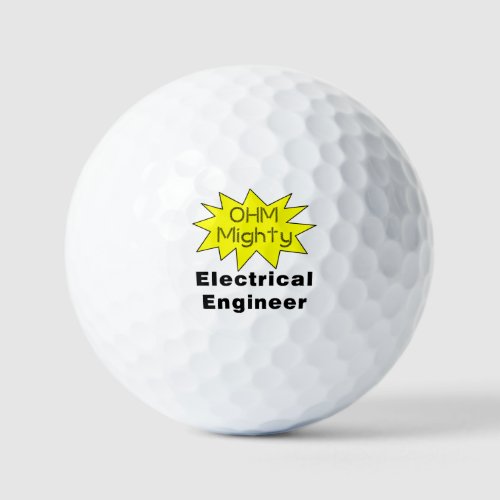 Ohm Mighty Electrical Engineer Golf Balls