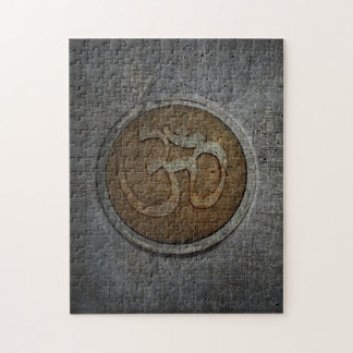 Ohm Sign Puzzle. Spirituality Meets Brain Teaser. Jigsaw Puzzle