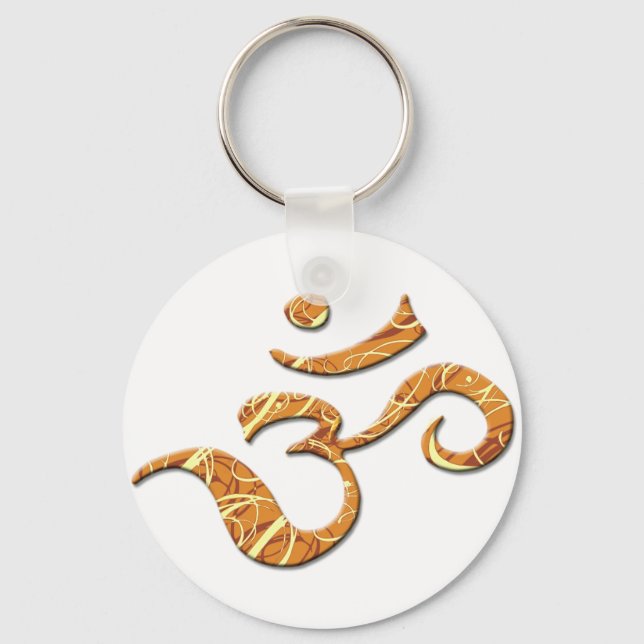 Ohm Symbol in Bronze (Keychain) Keychain (Front)